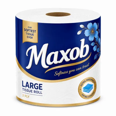 Rose Petal Maxob Toilet Roll — Large Single Roll